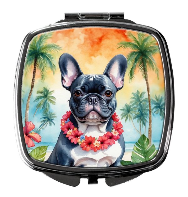 French Bulldog Luau Compact Mirror For Cheap