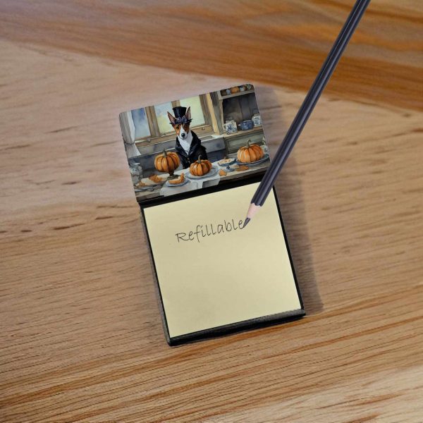 Basenji Fall Kitchen Pumpkins Sticky Note Holder on Sale - Image 2