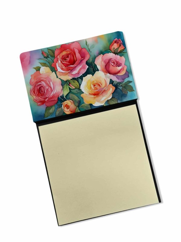 Oklahoma Roses in Watercolor Sticky Note Holder Online