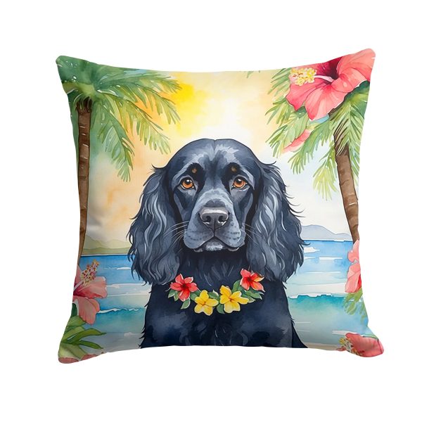 Cocker Spaniel Luau Throw Pillow on Sale