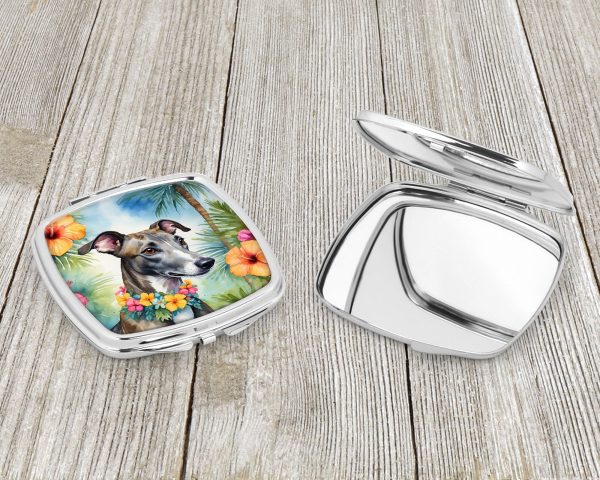 Greyhound Luau Compact Mirror Online now - Image 3