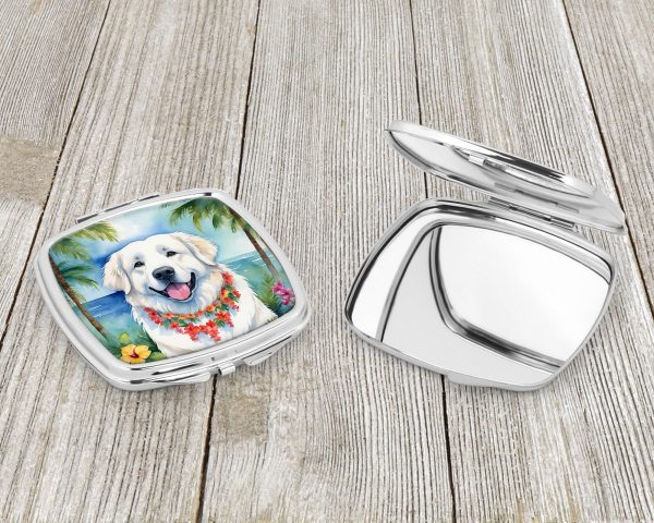Great Pyrenees Luau Compact Mirror For Discount - Image 3