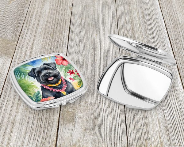 Bouvier des Flandres Luau Compact Mirror Online - Image 3