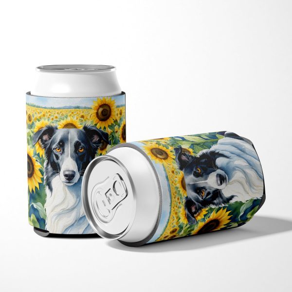 Borzoi in Sunflowers Can or Bottle Hugger Sale - Image 5