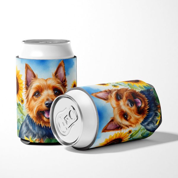 Australian Terrier in Sunflowers Can or Bottle Hugger For Cheap - Image 5