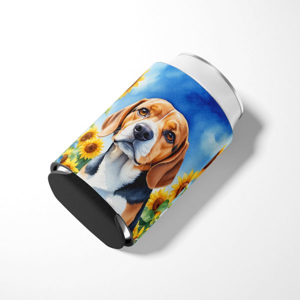 Beagle in Sunflowers Can or Bottle Hugger on Sale - Image 3