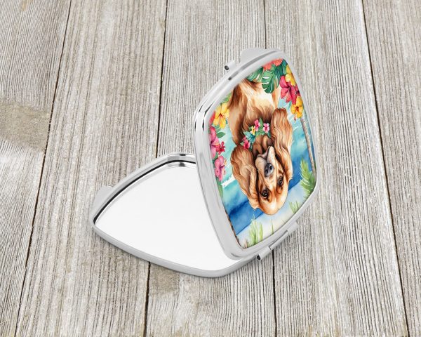 Cocker Spaniel Luau Compact Mirror Discount - Image 2