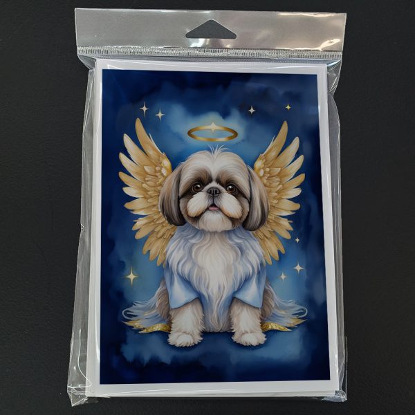 Shih Tzu My Angel Greeting Cards Pack of 8 Supply - Image 3