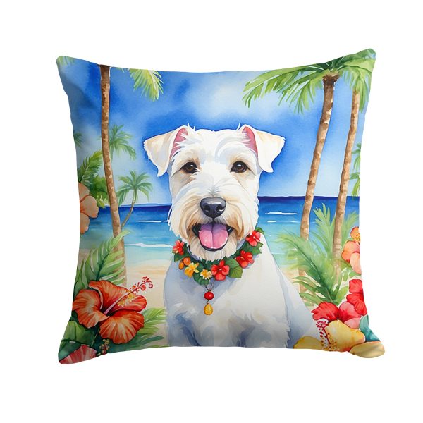 Sealyham Terrier Luau Throw Pillow For Sale