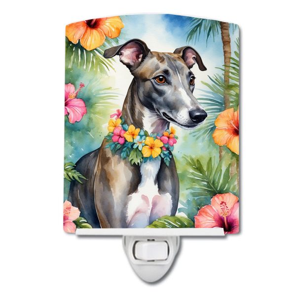 Greyhound Luau Ceramic Night Light Hot on Sale