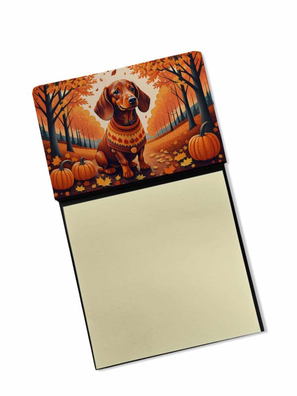 Dachshund Fall Sticky Note Holder For Cheap