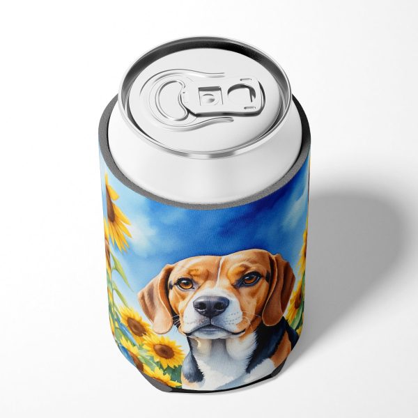 Beagle in Sunflowers Can or Bottle Hugger on Sale - Image 4