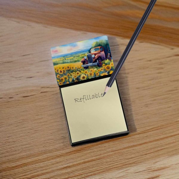 Kansas Sunflowers in Watercolor Sticky Note Holder Online - Image 2
