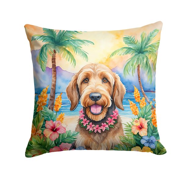 Otterhound Luau Throw Pillow For Sale