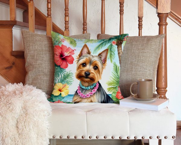 Silky Terrier Luau Throw Pillow Online now - Image 3