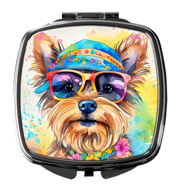 Yorkshire Terrier Hippie Dawg Compact Mirror For Cheap