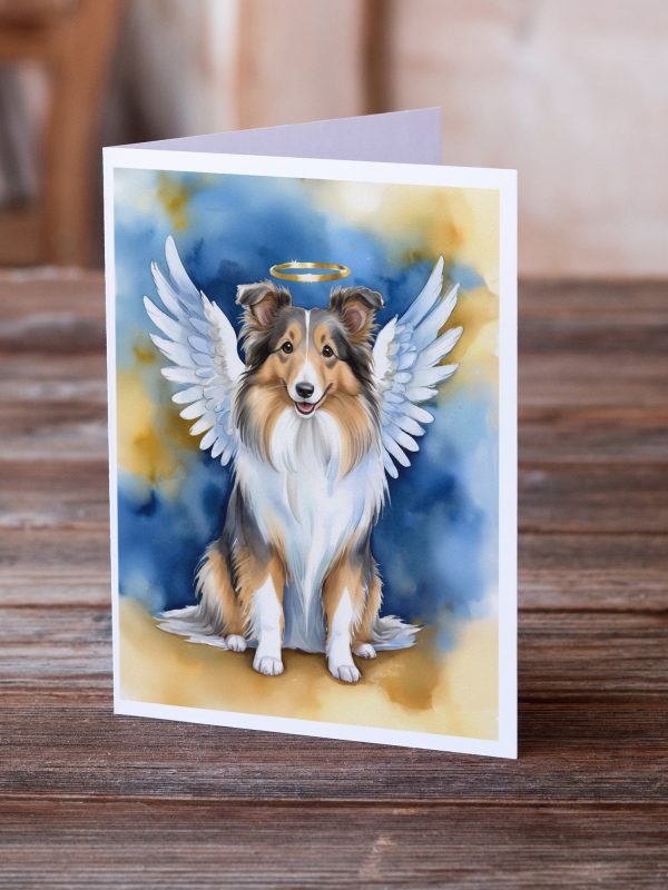 Sheltie My Angel Greeting Cards Pack of 8 Online now - Image 2
