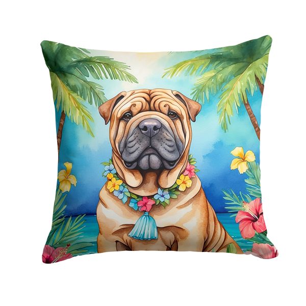 Shar Pei Luau Throw Pillow Hot on Sale