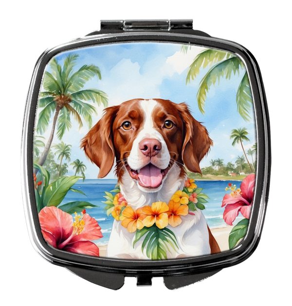 Brittany Spaniel Luau Compact Mirror For Discount
