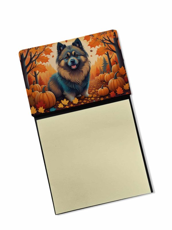Keeshond Fall Sticky Note Holder Online Sale