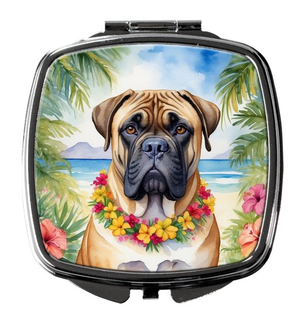Bullmastiff Luau Compact Mirror For Cheap
