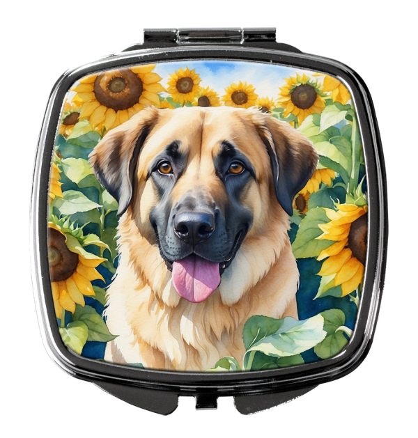 Anatolian Shepherd in Sunflowers Compact Mirror Online Sale