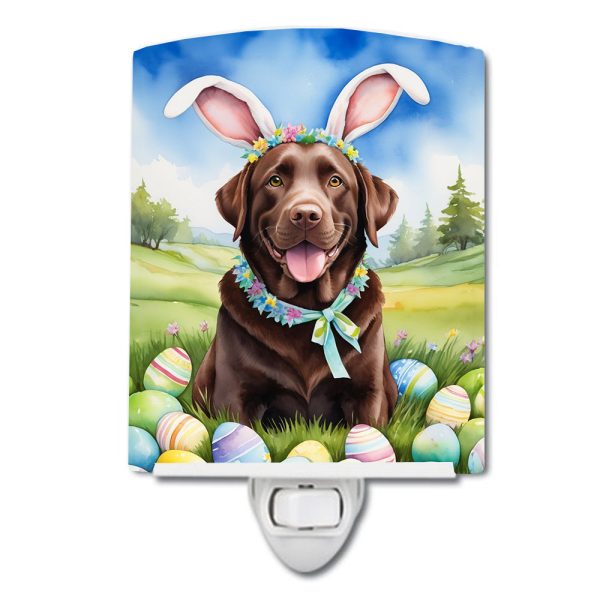 Chocolate Labrador Retriever Easter Egg Hunt Ceramic Night Light Online Sale