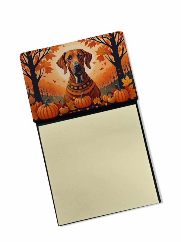 Rhodesian Ridgeback Fall Sticky Note Holder Cheap