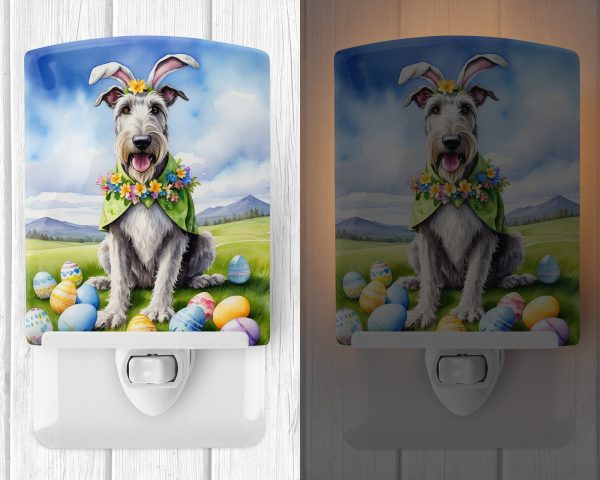 Irish Wolfhound Easter Egg Hunt Ceramic Night Light For Sale - Image 2