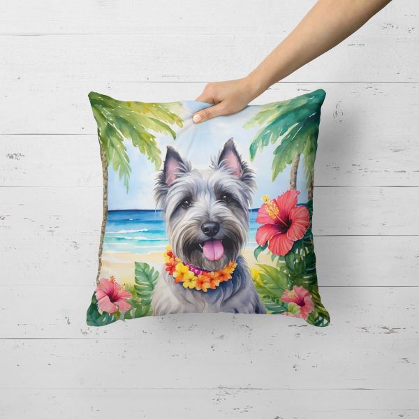 Skye Terrier Luau Throw Pillow Fashion - Image 2
