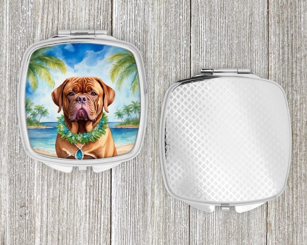Dogue de Bordeaux Luau Compact Mirror on Sale - Image 4