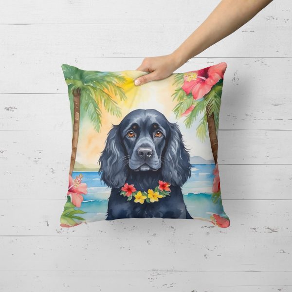 Cocker Spaniel Luau Throw Pillow on Sale - Image 2