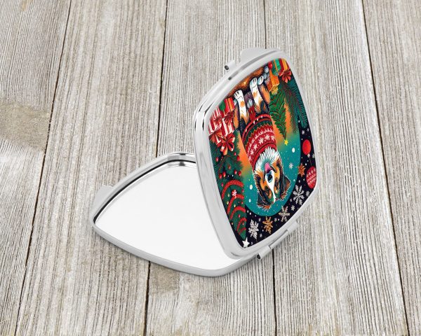 Australian Shepherd Christmas Compact Mirror Online Hot Sale - Image 2