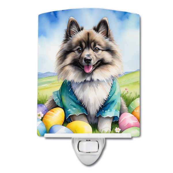 Keeshond Easter Egg Hunt Ceramic Night Light Supply