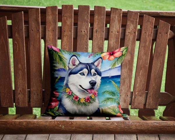 Siberian Husky Luau Throw Pillow Fashion - Image 2
