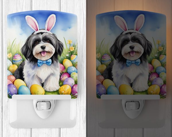 Havanese Easter Egg Hunt Ceramic Night Light on Sale - Image 2