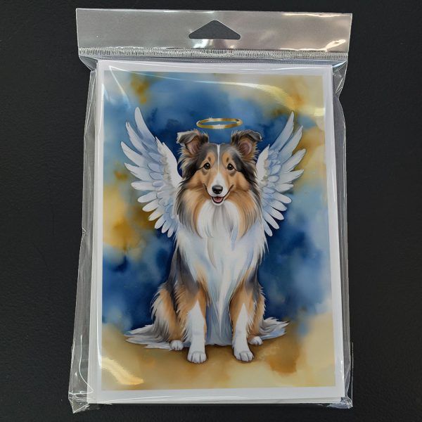 Sheltie My Angel Greeting Cards Pack of 8 Online now - Image 3