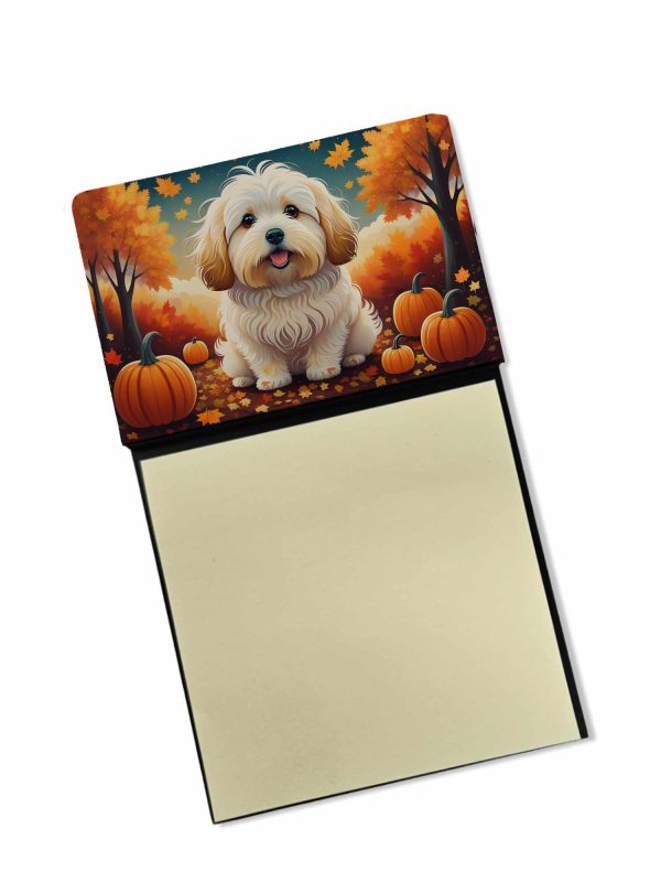 Coton De Tulear Fall Sticky Note Holder Online