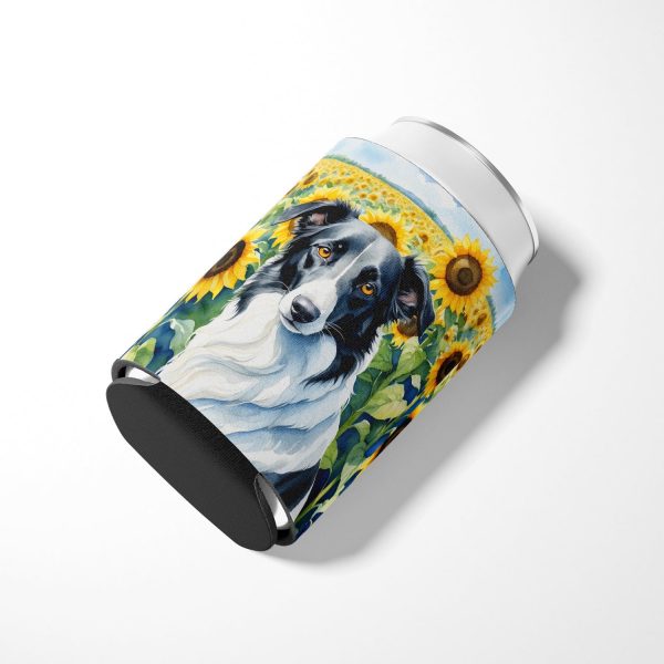 Borzoi in Sunflowers Can or Bottle Hugger Sale - Image 3