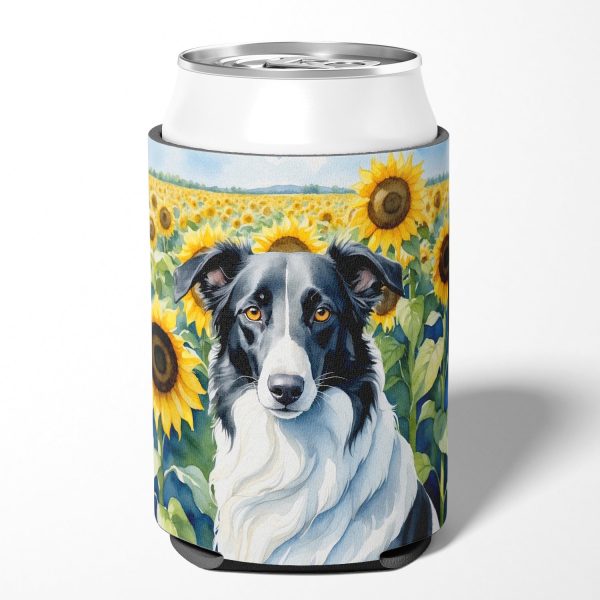 Borzoi in Sunflowers Can or Bottle Hugger Sale - Image 2