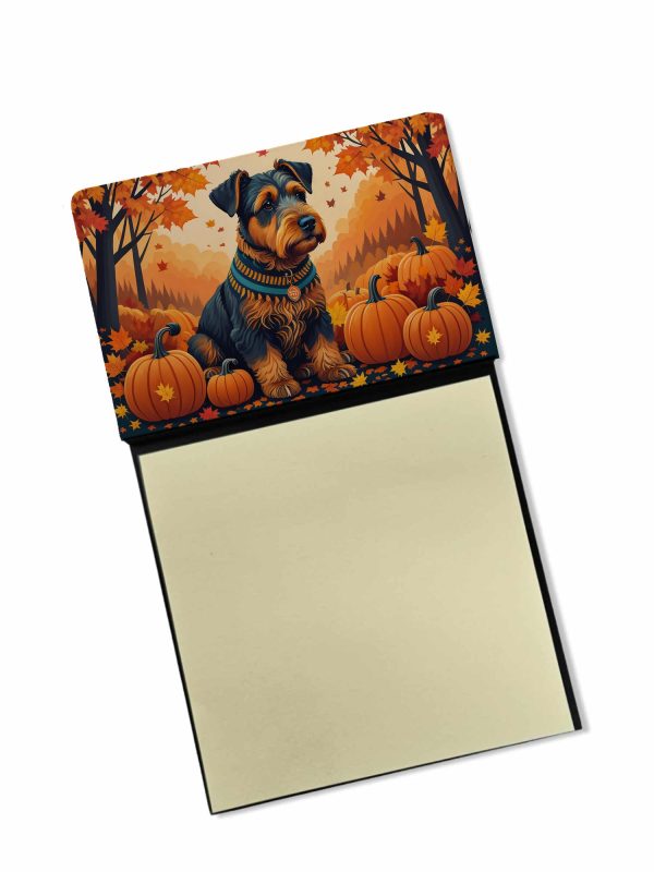 Airedale Terrier Fall Sticky Note Holder on Sale