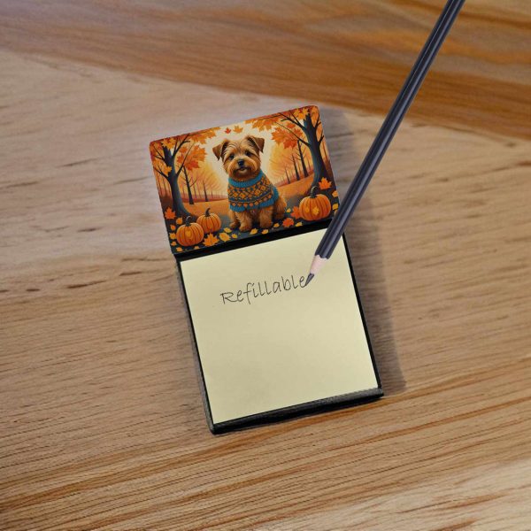 Norfolk Terrier Fall Sticky Note Holder Sale - Image 2