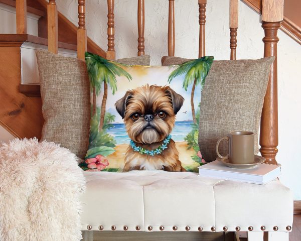 Brussels Griffon Luau Throw Pillow Online Sale - Image 3