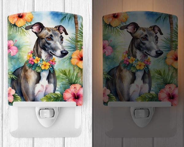 Greyhound Luau Ceramic Night Light Hot on Sale - Image 2