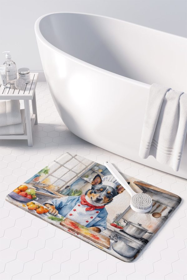 Australian Cattle Dog The Chef Memory Foam Kitchen Mat For Cheap - Image 3