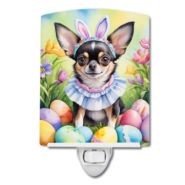 Chihuahua Easter Egg Hunt Ceramic Night Light Discount