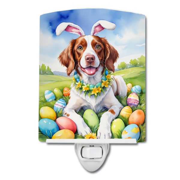 Brittany Spaniel Easter Egg Hunt Ceramic Night Light For Discount