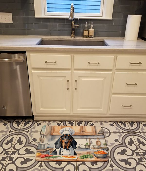 Black and Tan Coonhound The Chef Memory Foam Kitchen Mat For Cheap - Image 2