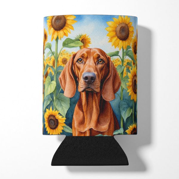 Redbone Coonhound in Sunflowers Can or Bottle Hugger Online now