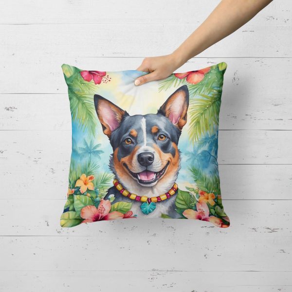 Australian Cattle Dog Luau Throw Pillow Online Sale - Image 2